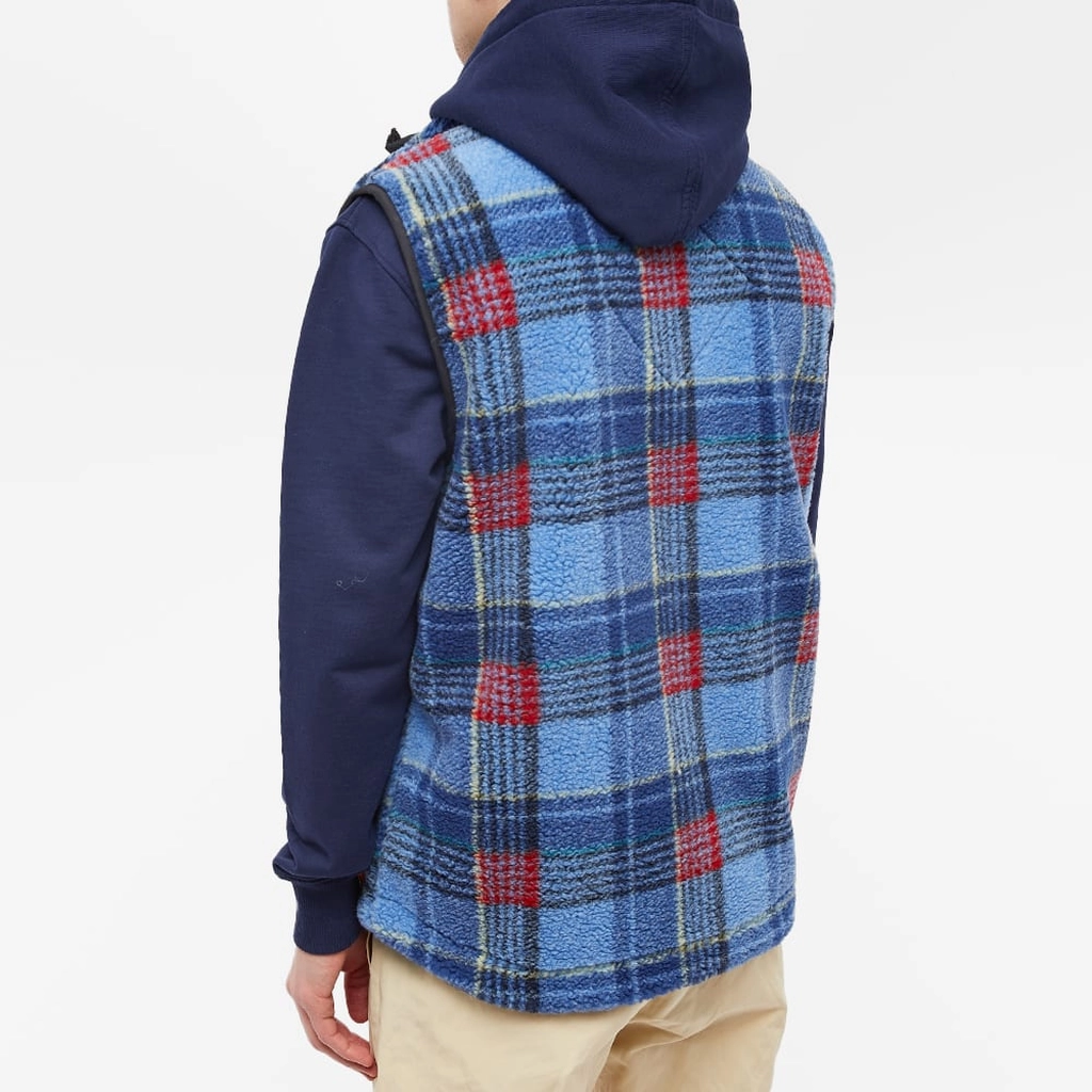 Canada Goose Men's & NBA Collection with UNION Legion Fleece Vest Legacy Tartan Blue